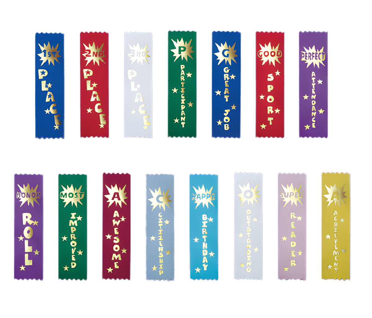 1-5/8" x 6" Printed Recognition Ribbon