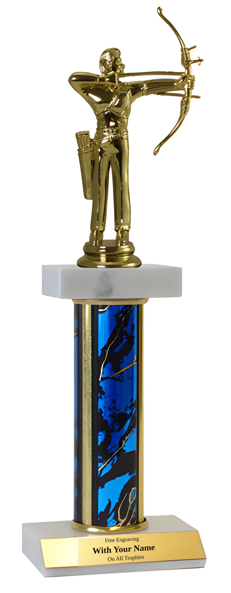 Archery Deluxe Double Marble Trophy