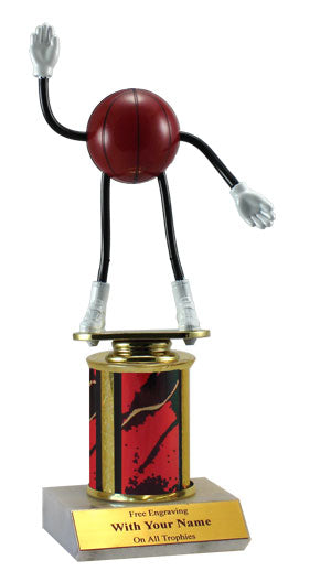 Bendable Basketball Award with Column
