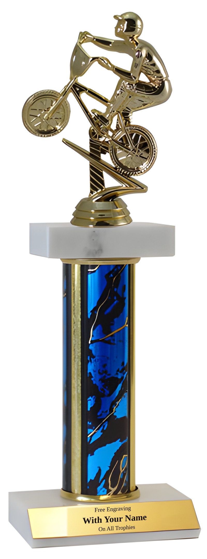 BMX Deluxe Double Marble Trophy