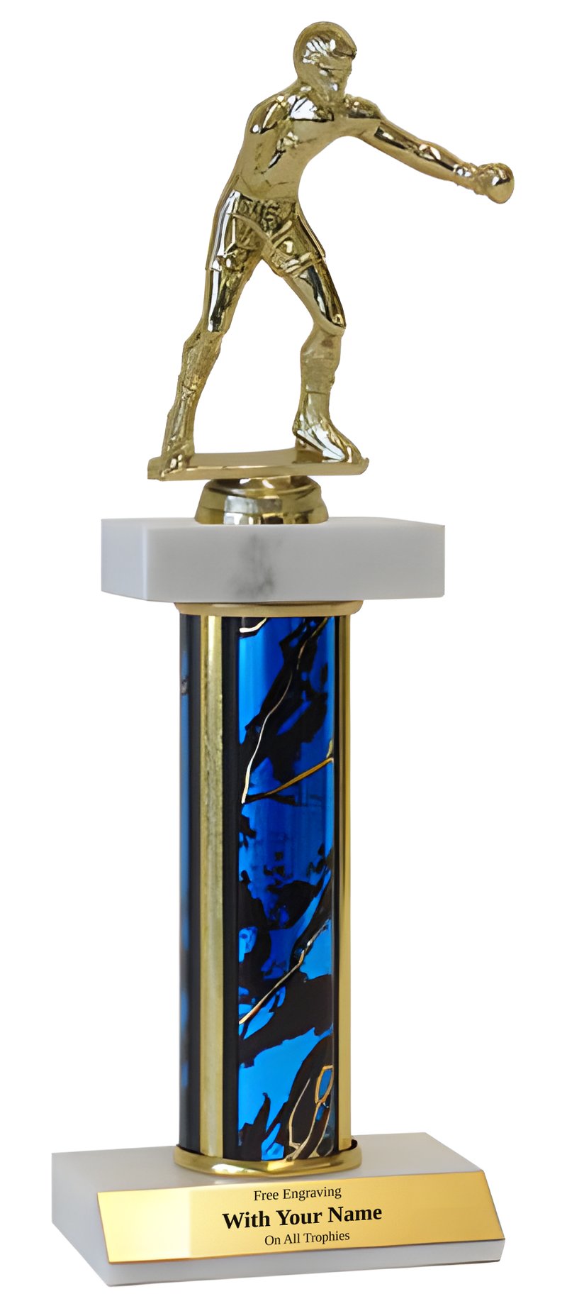 Boxing Deluxe Double Marble Trophy