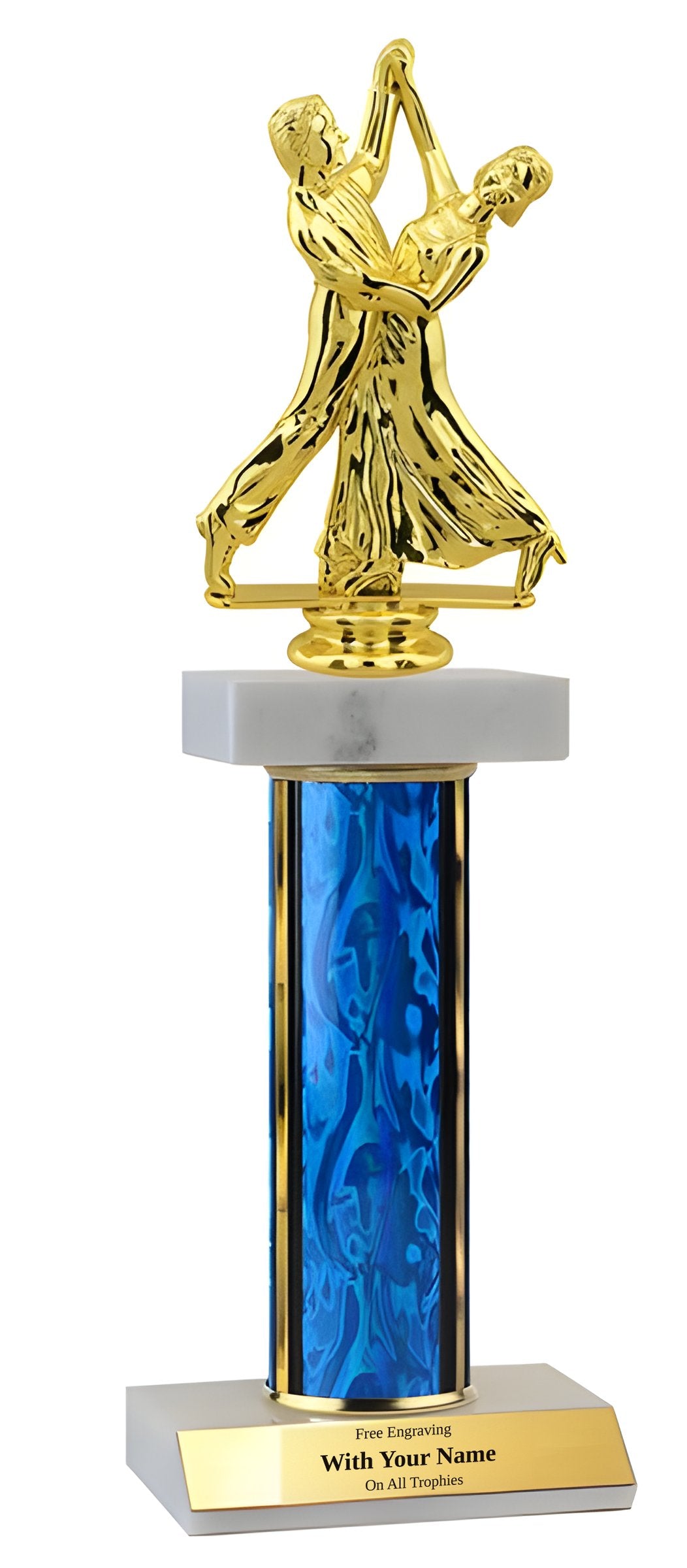 Couples Dance Deluxe Double Marble Trophy