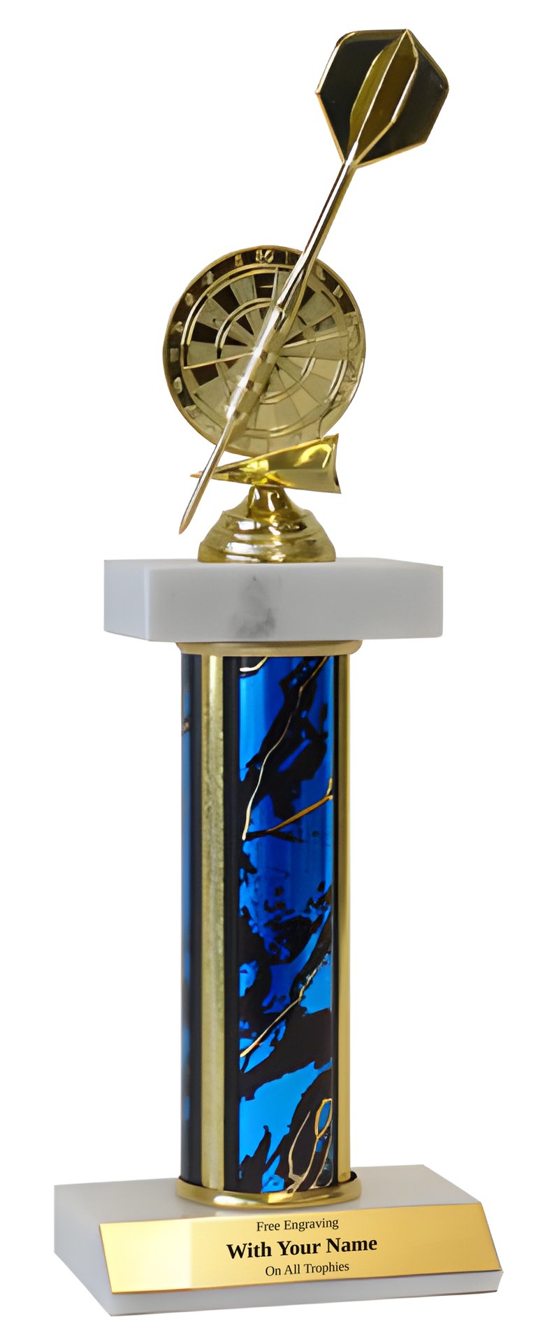 Darts Deluxe Double Marble Trophy