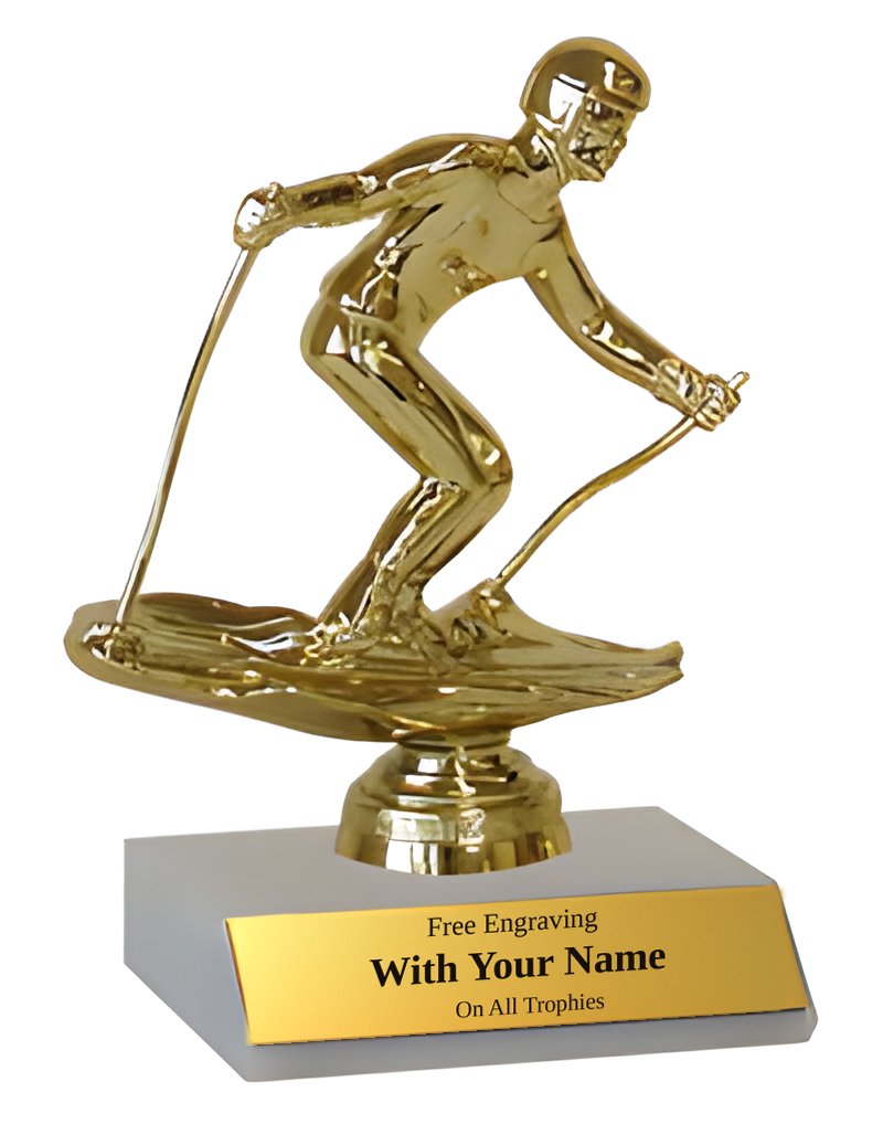 Downhill Skiing Participation Trophy