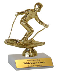 Downhill Skiing Participation Trophy