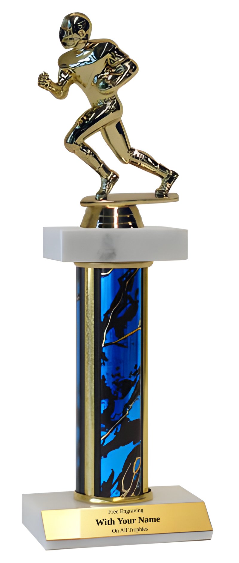 Football Deluxe Double Marble Trophy
