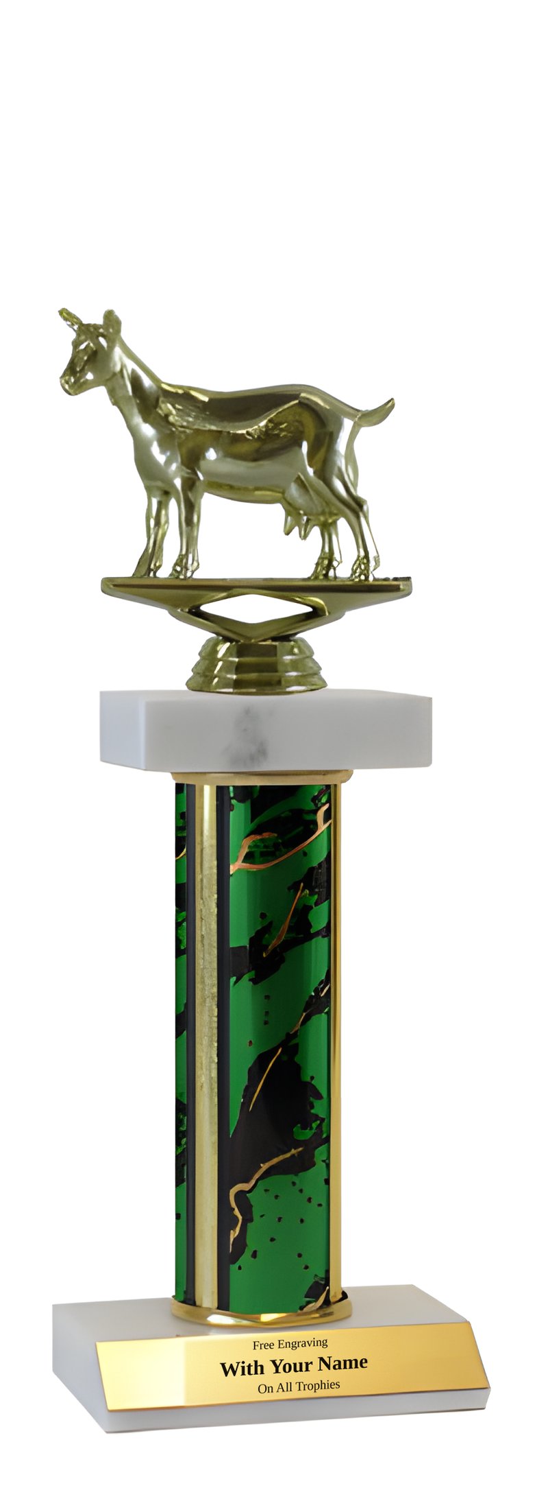 Goat Deluxe Double Marble Trophy
