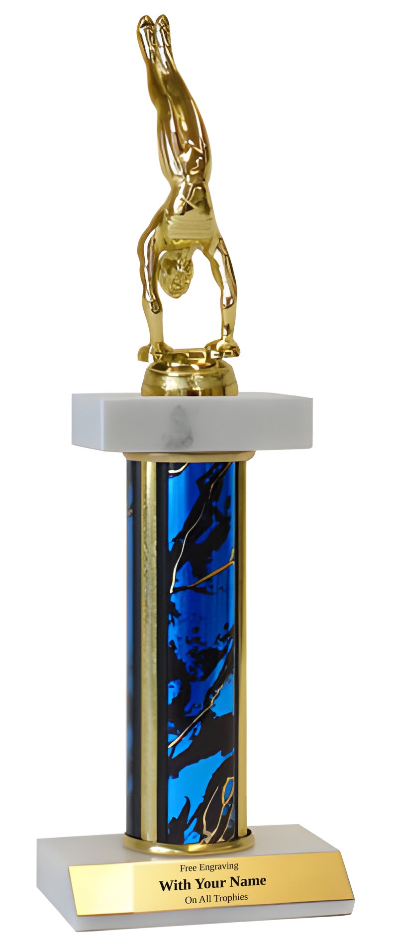 Gymnastics Deluxe Double Marble Trophy