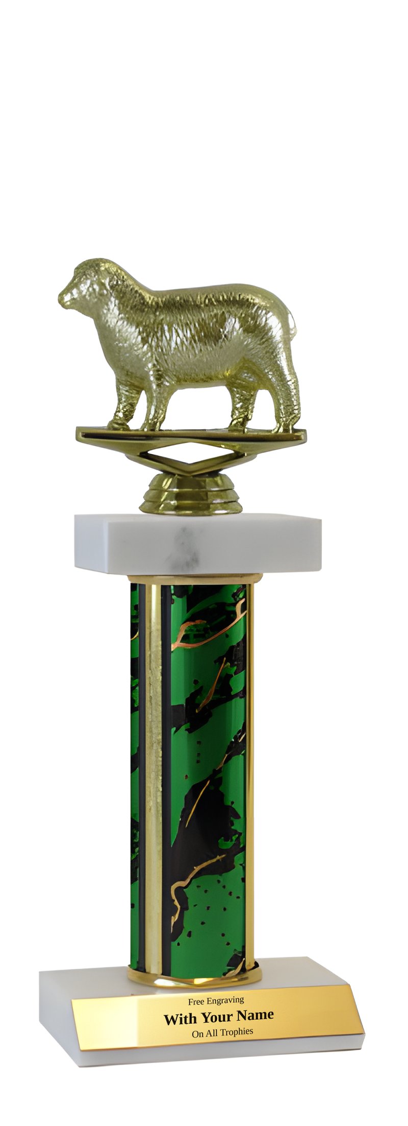 Sheep Deluxe Double Marble Trophy