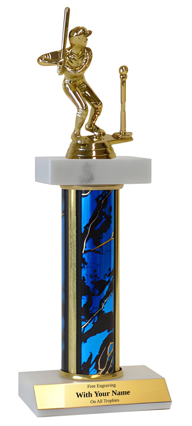 T-Ball Deluxe Double Marble Trophy