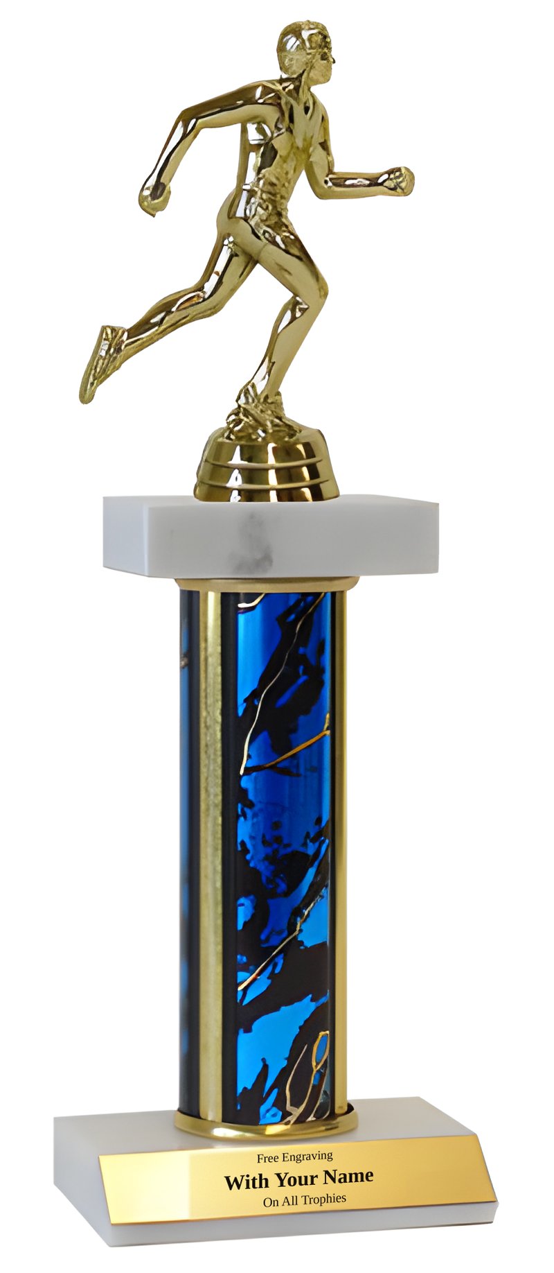 Track & Field Deluxe Double Marble Trophy
