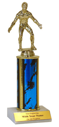 Wrestling Column Trophy