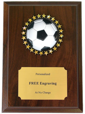3D Soccer Insert Plaque