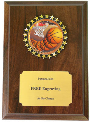 Basketball Holographic Insert Plaque