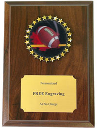 Football "Goal Line" Holographic Insert Plaque