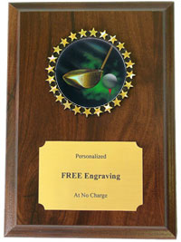 Golf Insert Plaque