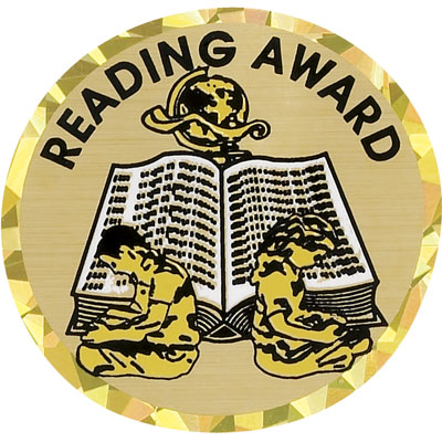 Reading Award Mylar Decal Medal Insert