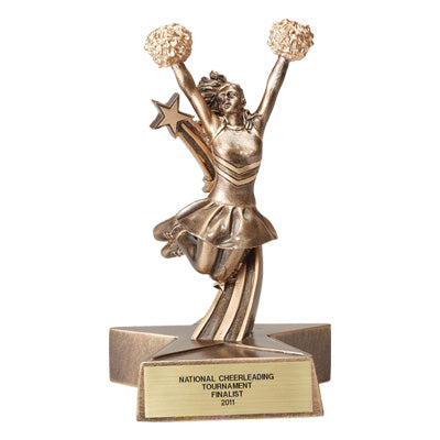 Girls Resin Cheerleading Trophy