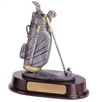 Resin Golf Bag & Club Trophy