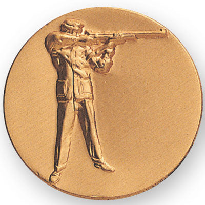 Rifle Standing Litho Medal Insert
