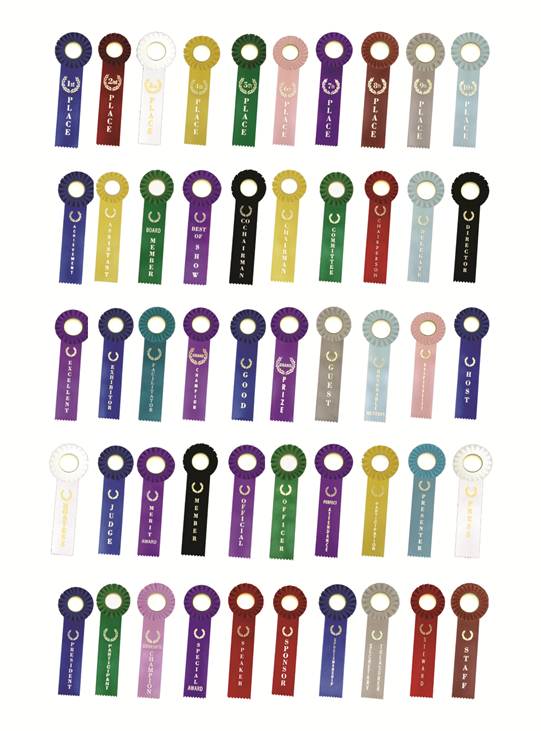 Single Streamer Rosette Ribbon