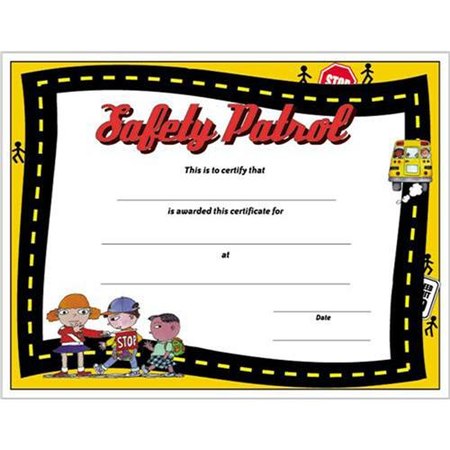 Safety Patrol Certificate