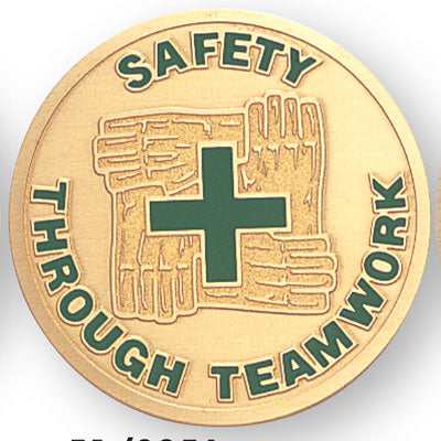 Safety Through Teamwork Medal Insert