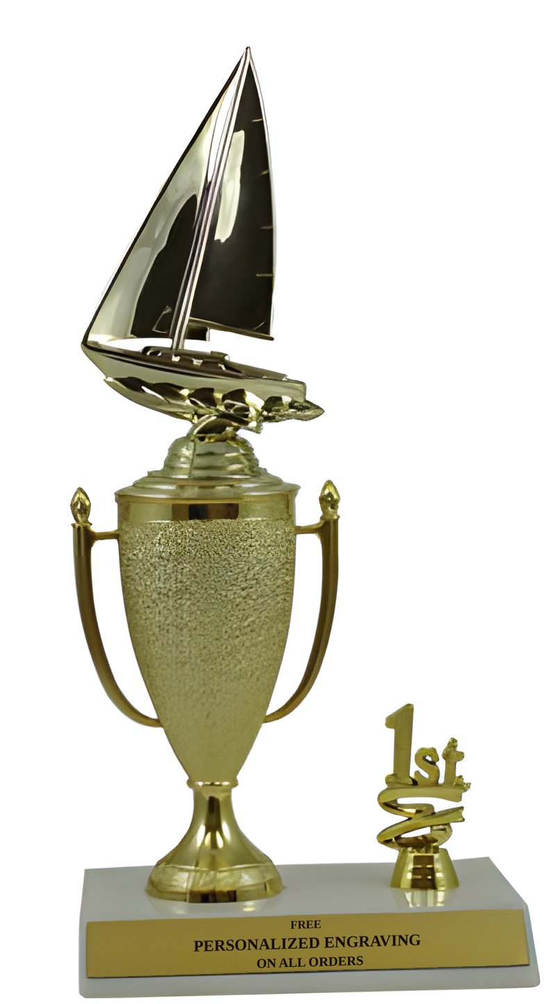 Sailing 1st, 2nd and 3rd Place Award Cup Trophy