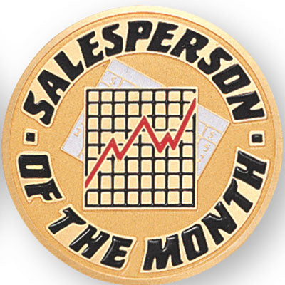 Sales Person Of The Month Medal Insert (Etched)