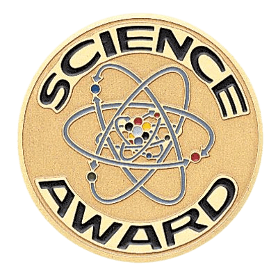 Science Award Medal Insert (Etched)