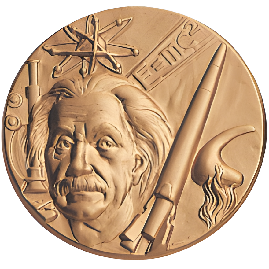 Science Einstein Litho Medal Insert
