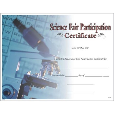 Science Fair Participation Certificate