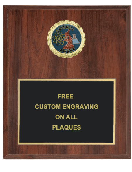 Science Insert Plaque