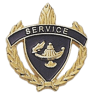 Gold Academic Service Pin