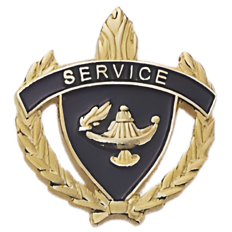 Gold Academic Service Pin
