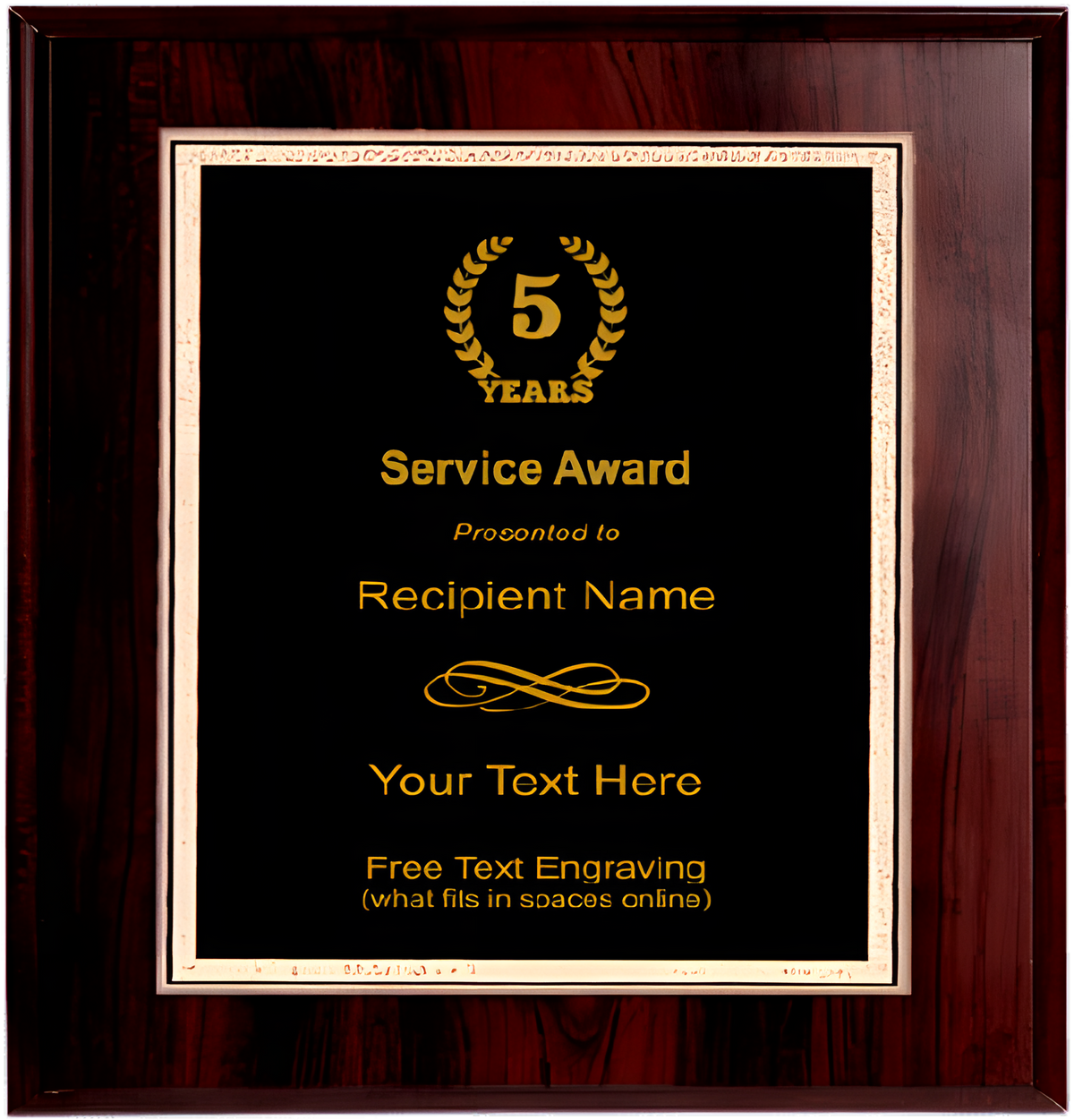 Service Anniversary Plaque