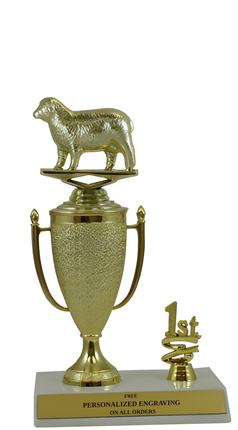 Sheep 1st, 2nd and 3rd Place Award Cup Trophy