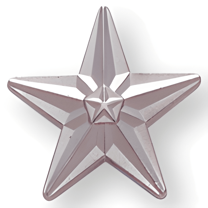 Silver Stars - 3/4 Inch