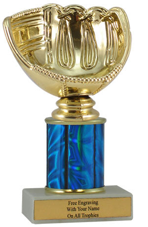 Baseball Glove Budget Column Trophy