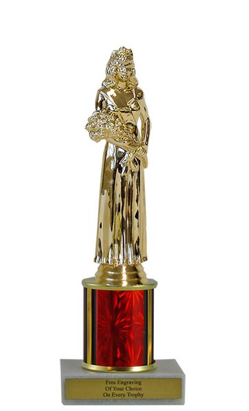 Beauty Queen Budget Column Trophy