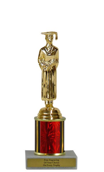 Graduation Budget Column Trophy