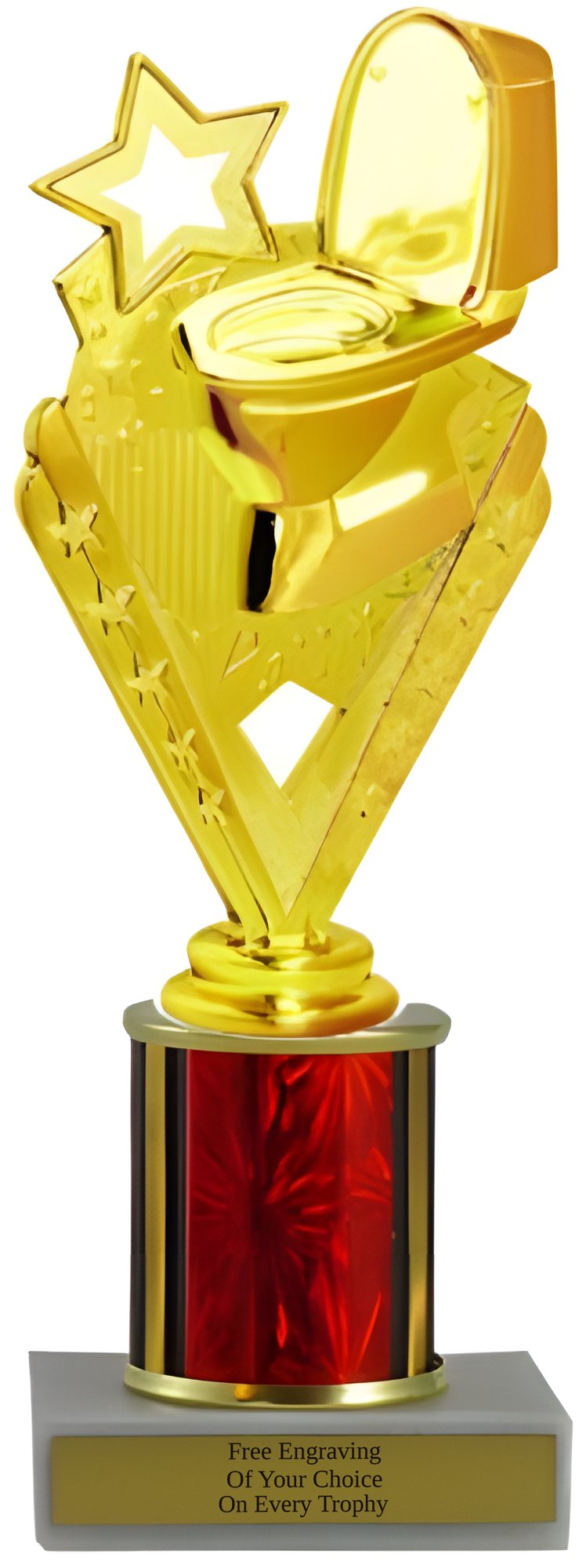 Toilet Bowl Gag Budget Column Trophy