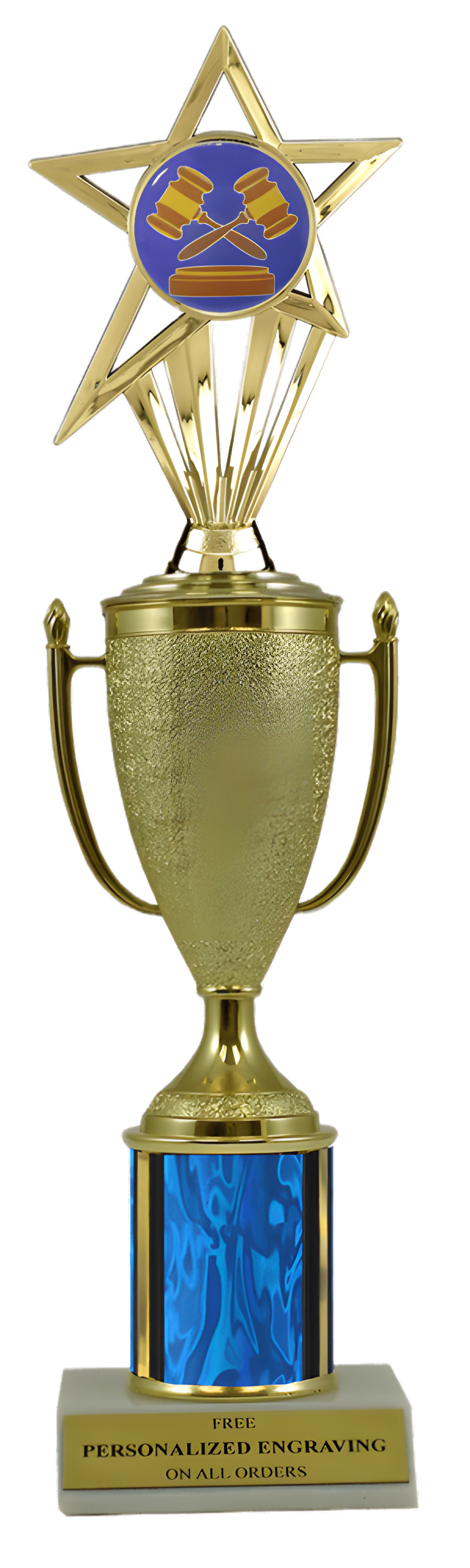 Debate Gold Cup Column Trophy with Insert