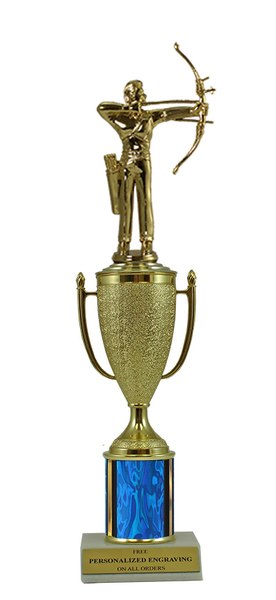 Archery Gold Cup Column Trophy