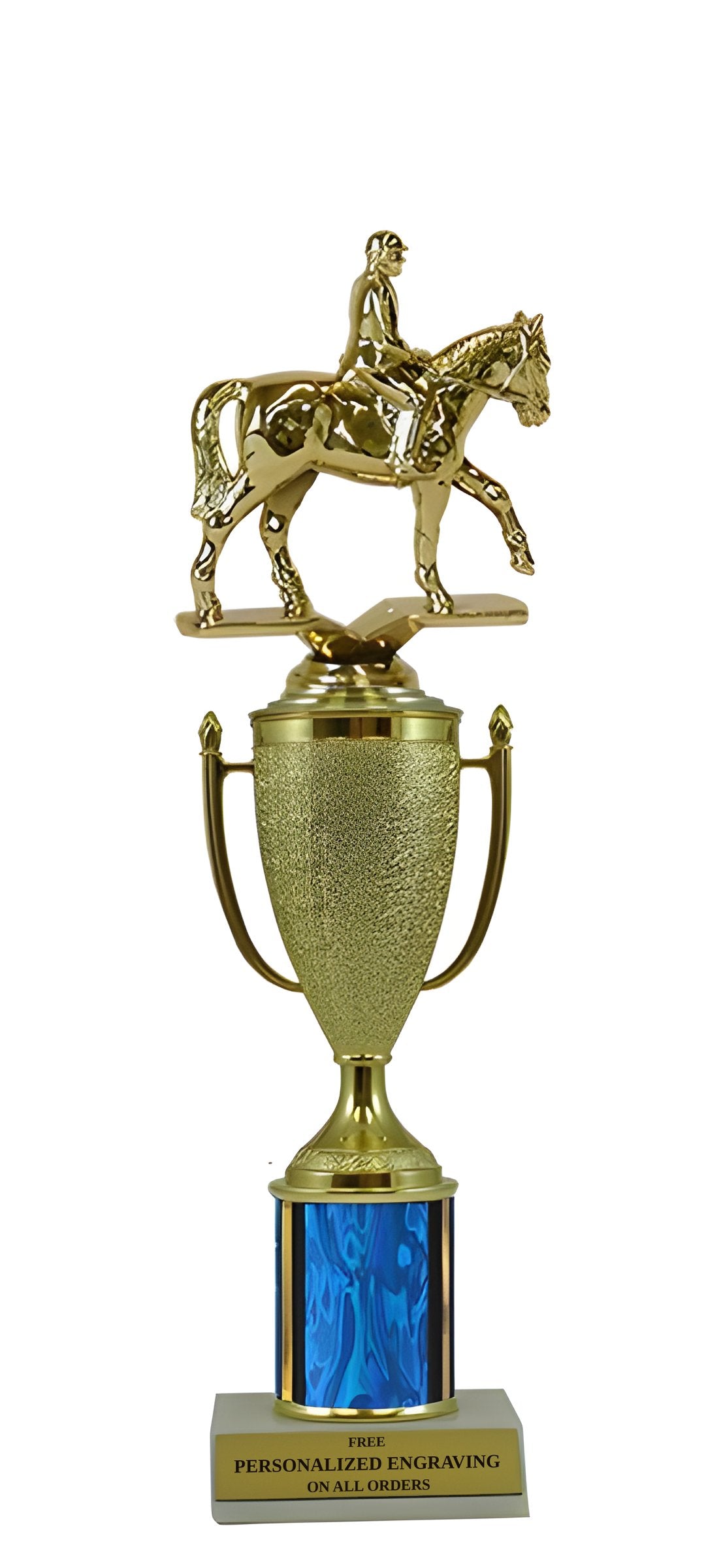 Equestrian Gold Cup Column Trophy