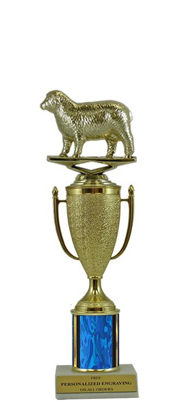 Sheep Gold Cup Column Trophy
