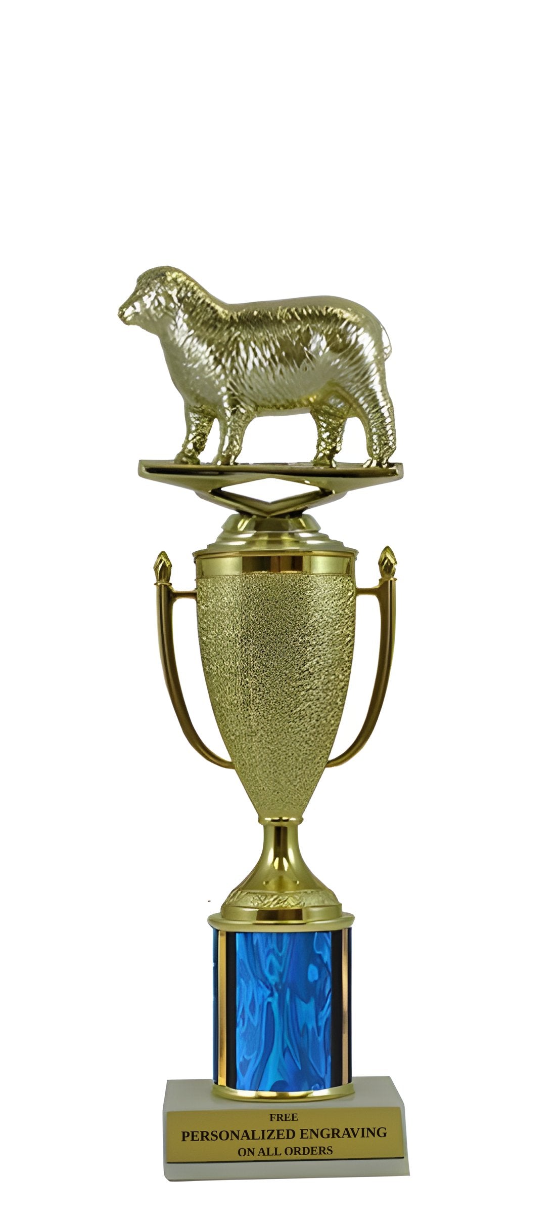 Sheep Gold Cup Column Trophy