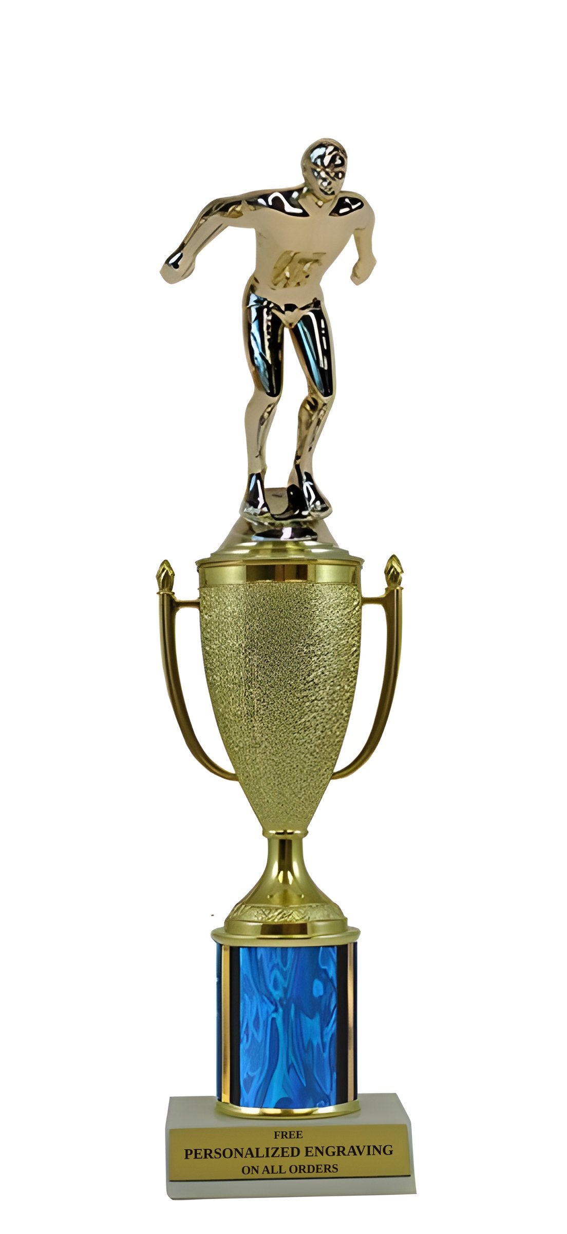 Swimming Gold Cup Column Trophy