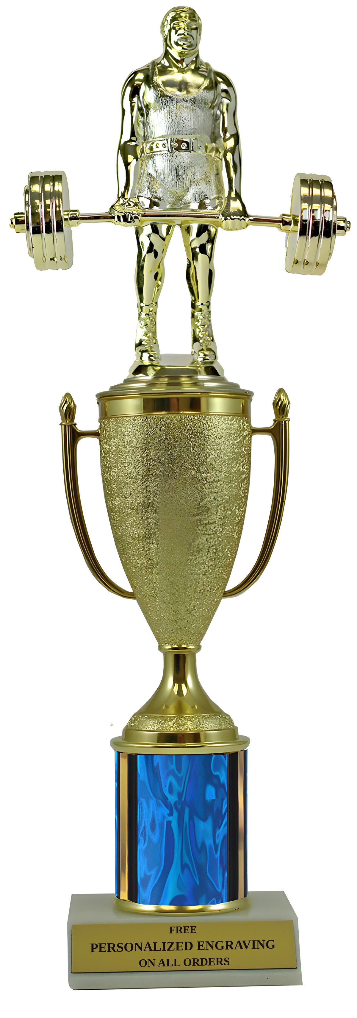Weightlifting Gold Cup Column Trophy
