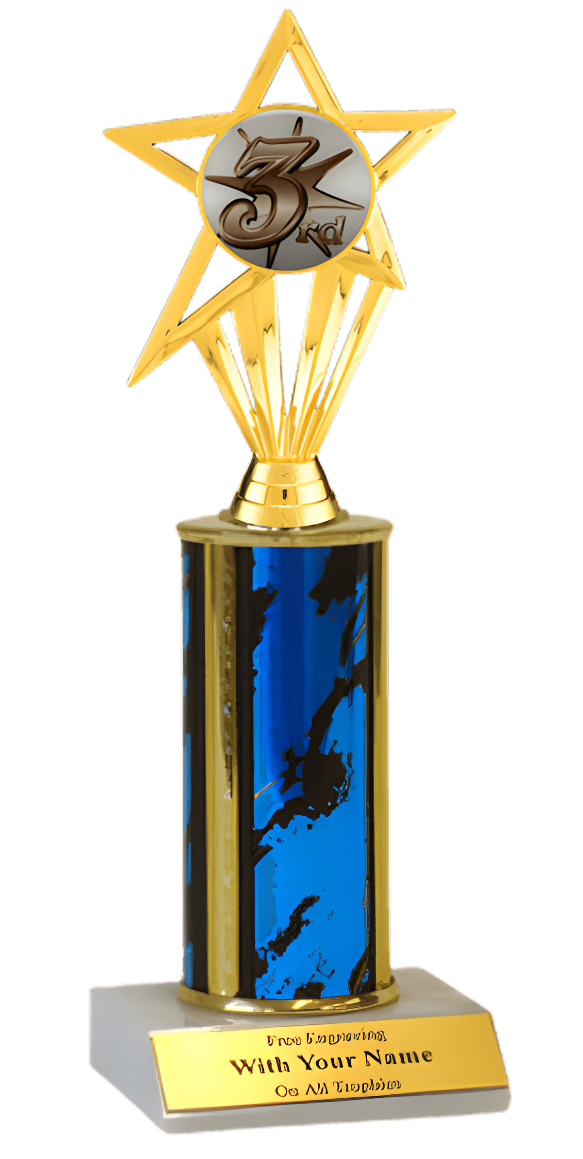 3rd Place Column Insert Trophy